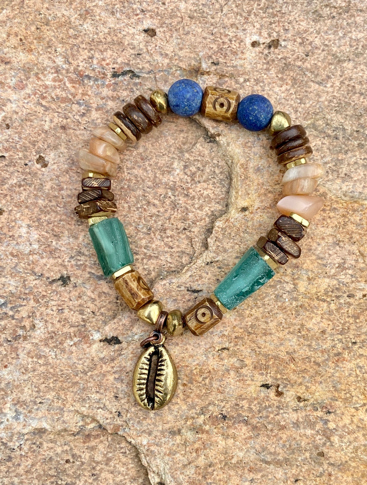 Earthy Roman Glass Bracelets
