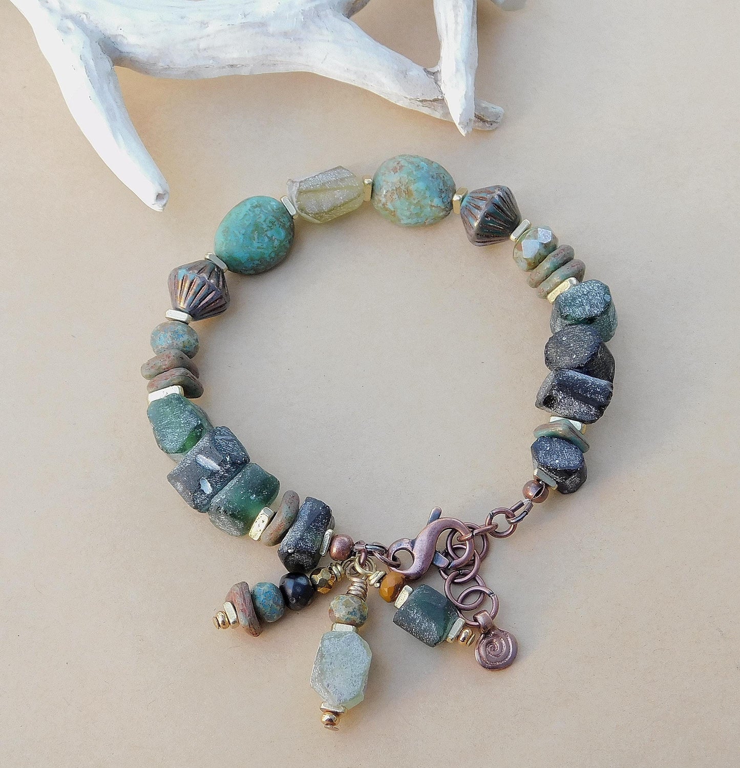 Rustic Roman Glass Bracelet