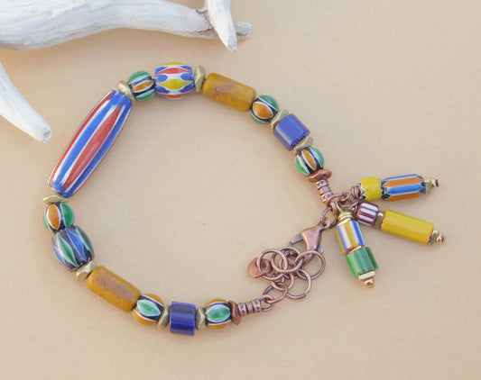 Multi Color Chevron Bracelet