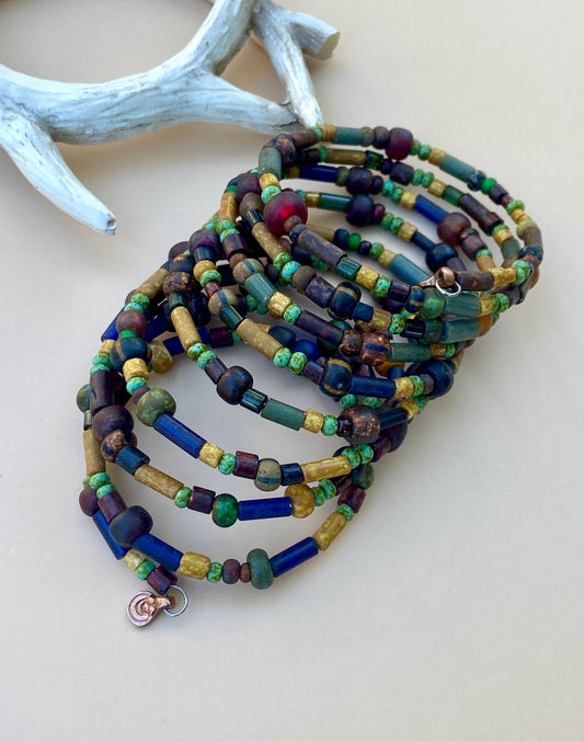 Matte and Aged Picasso Boho Bangle