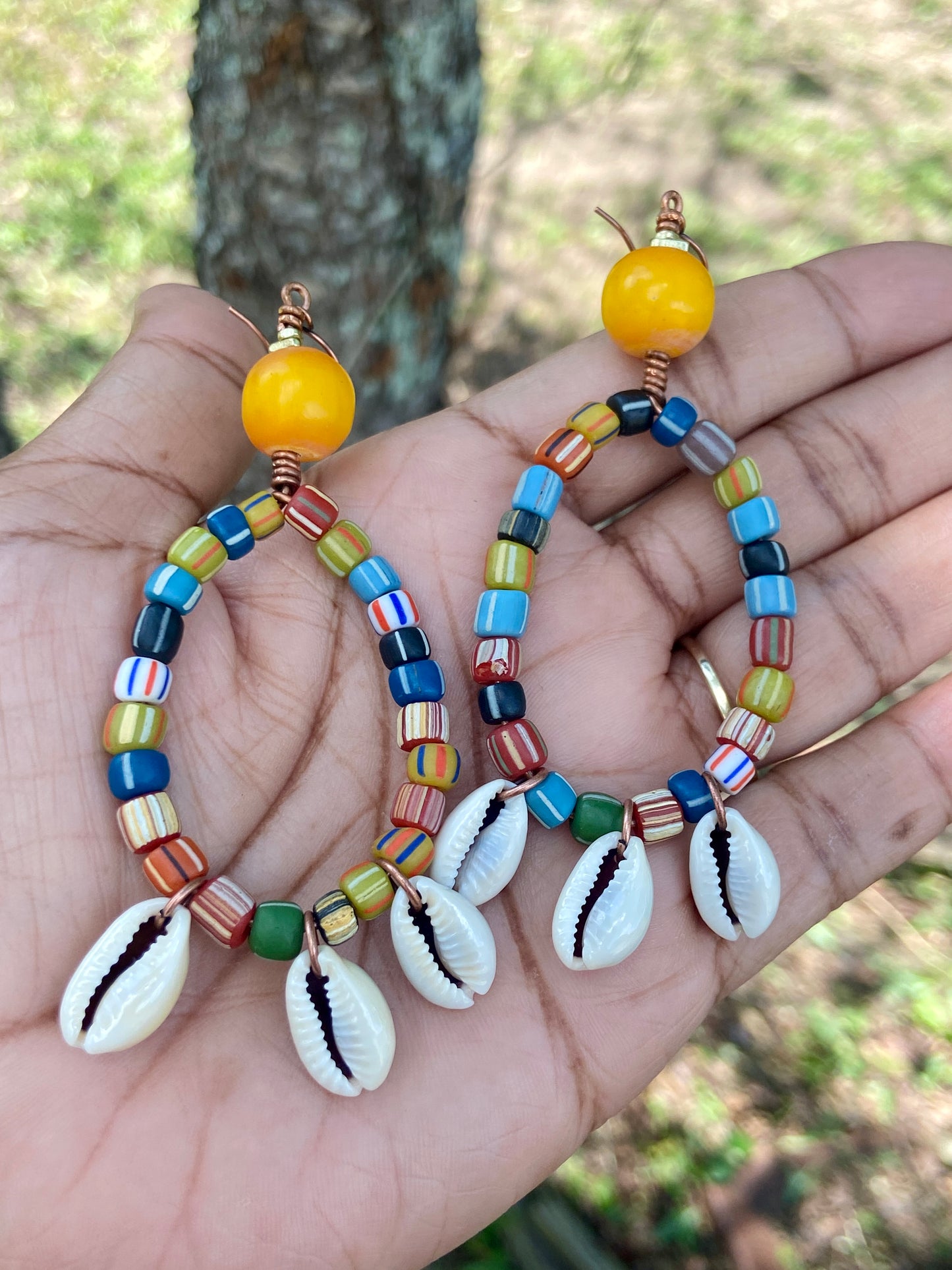 Rainbow Medley Hoop Earrings