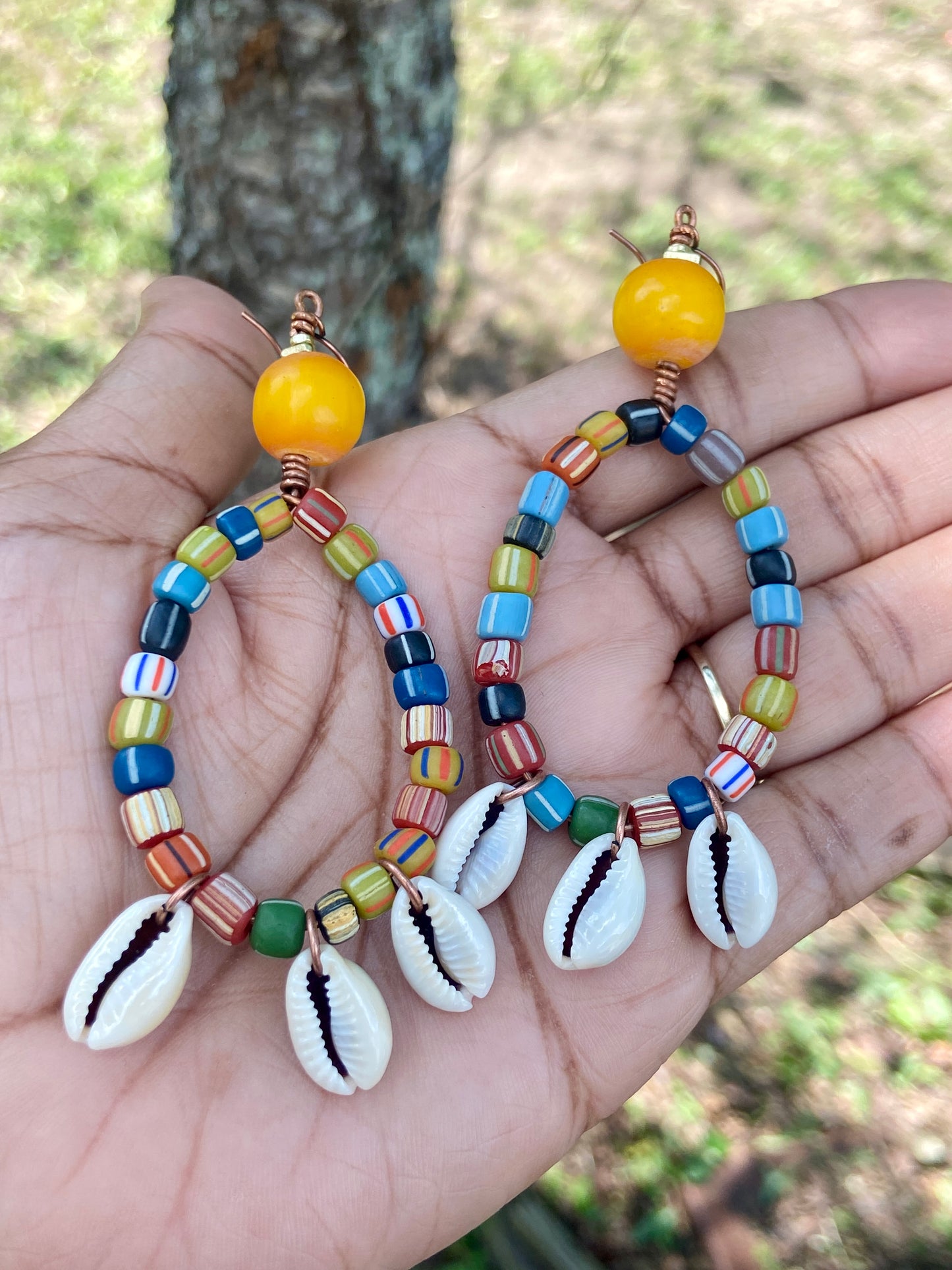 Rainbow Medley Hoop Earrings