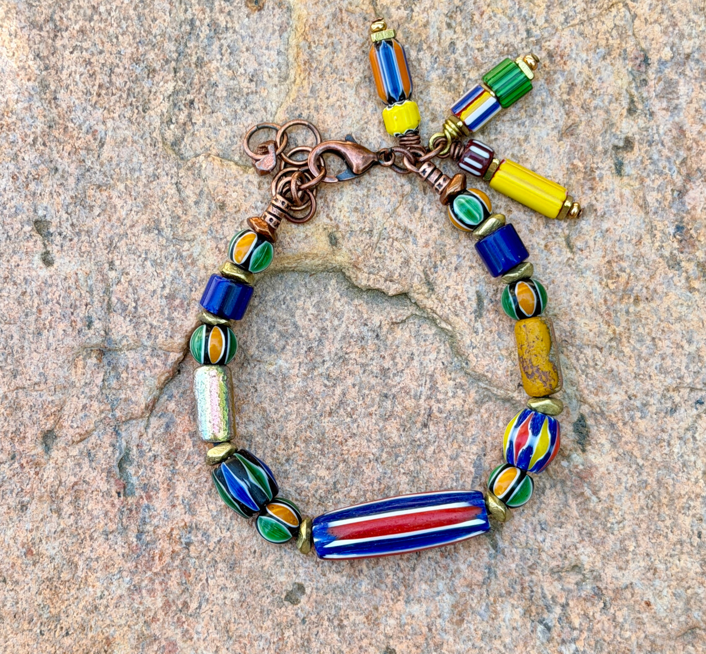 Multi Color Chevron Bracelet