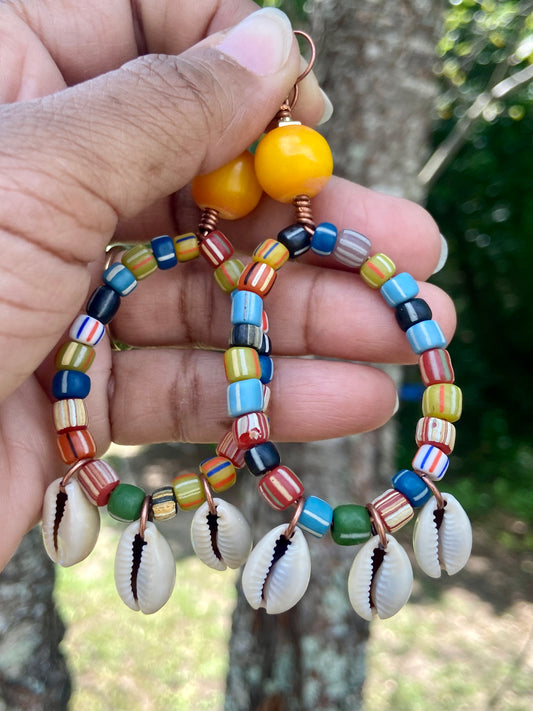 Rainbow Medley Hoop Earrings