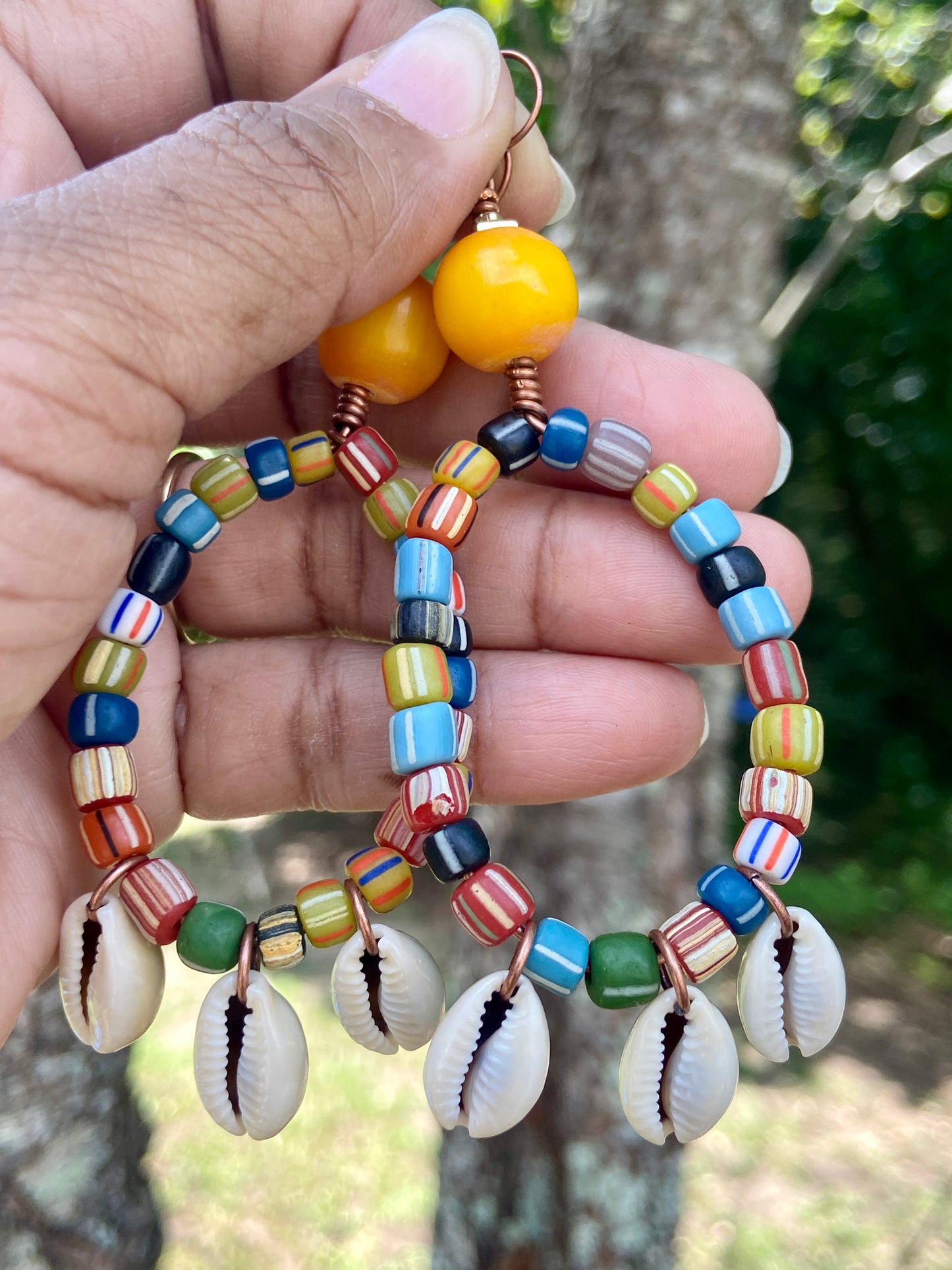 Rainbow Medley Hoop Earrings
