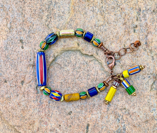 Multi Color Chevron Bracelet