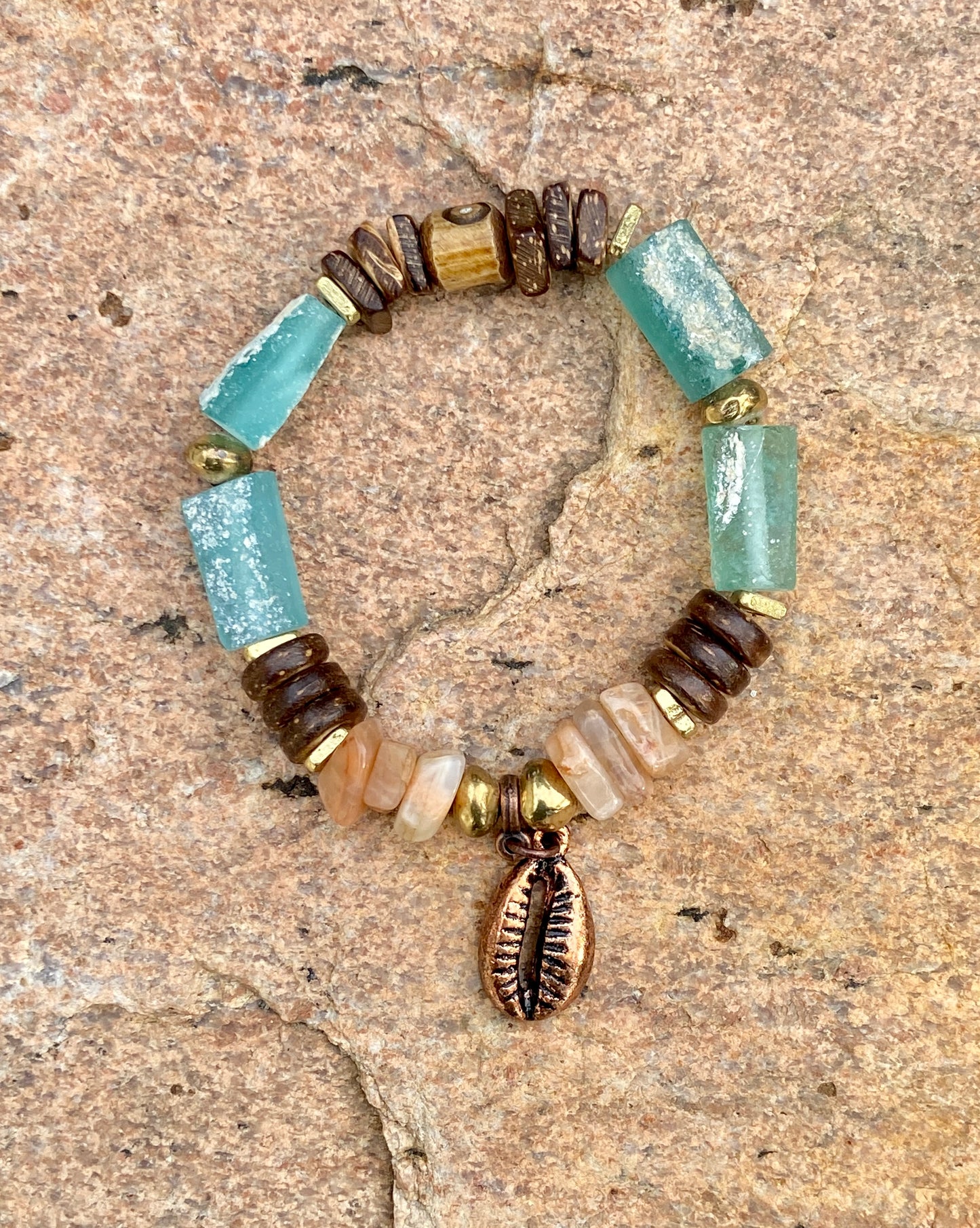 Earthy Roman Glass Bracelets