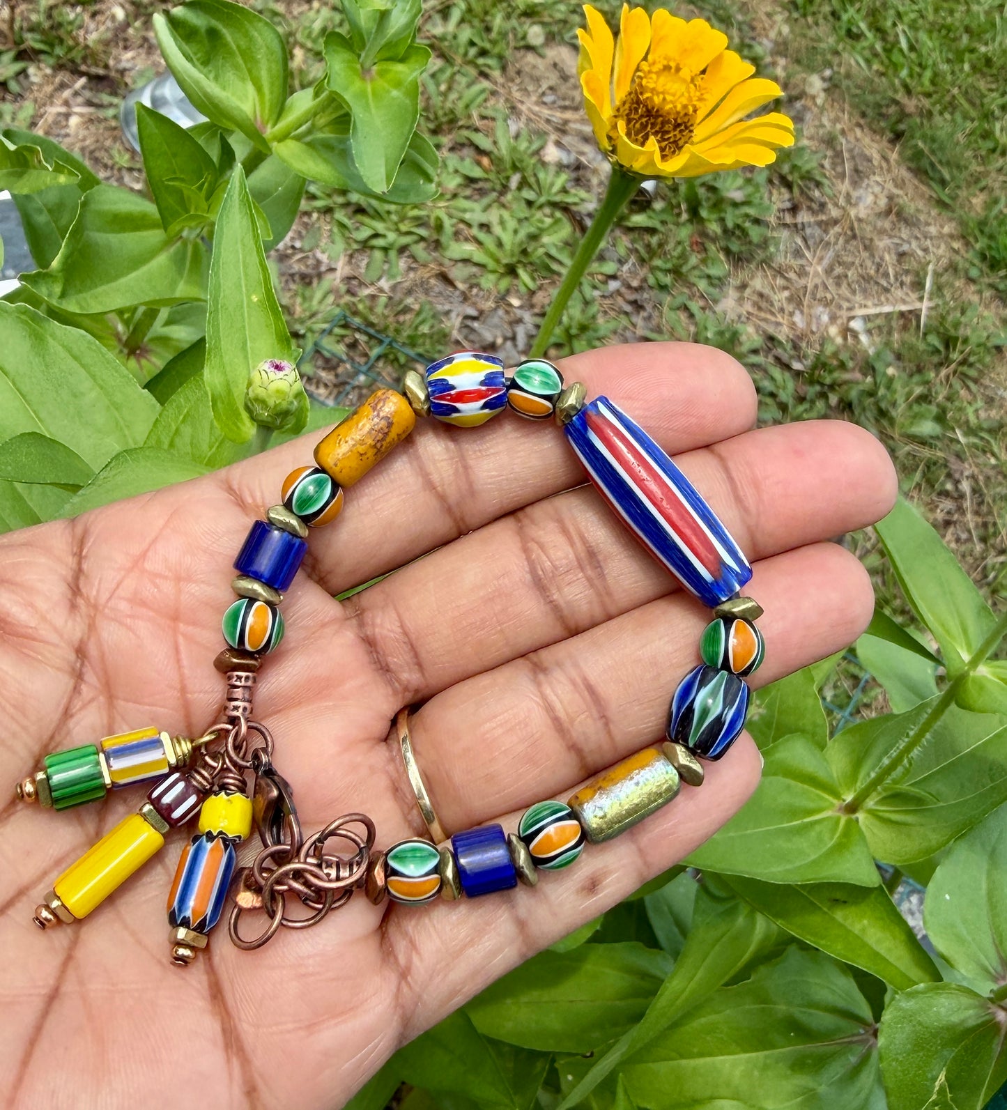 Multi Color Chevron Bracelet