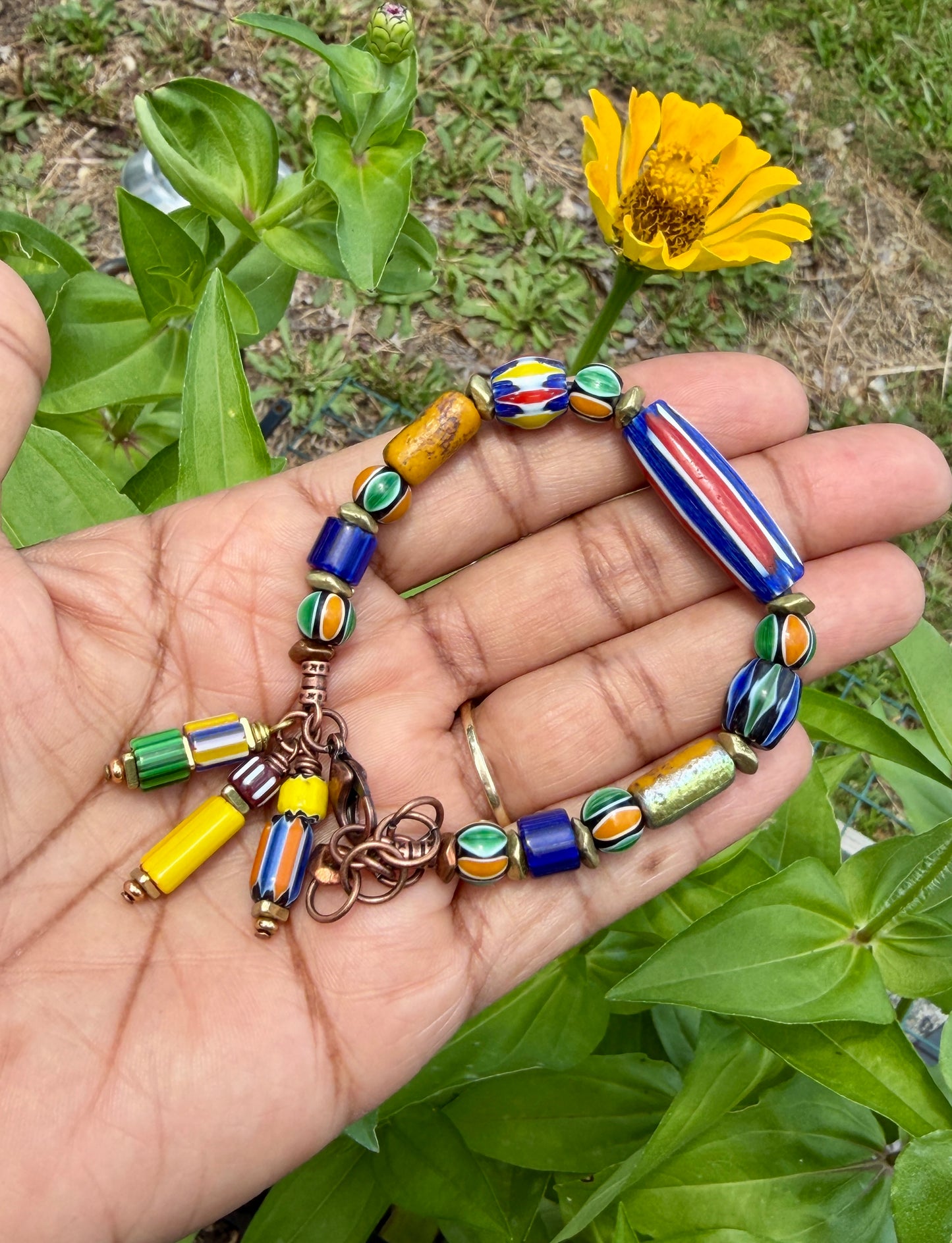 Multi Color Chevron Bracelet