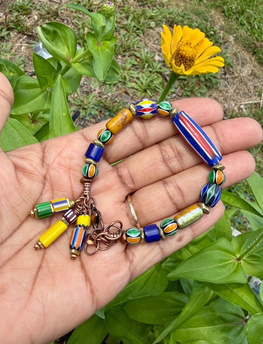 Multi Color Chevron Bracelet