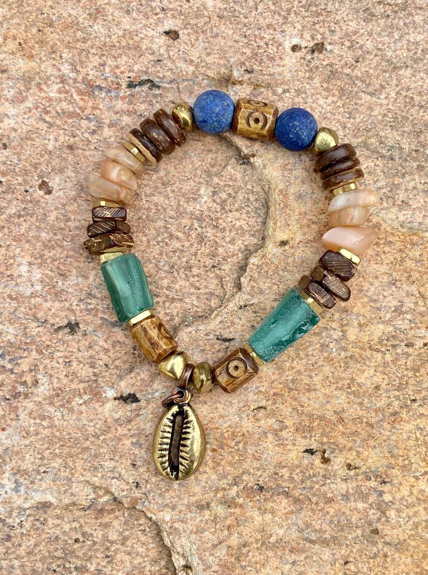 Earthy Roman Glass Bracelets