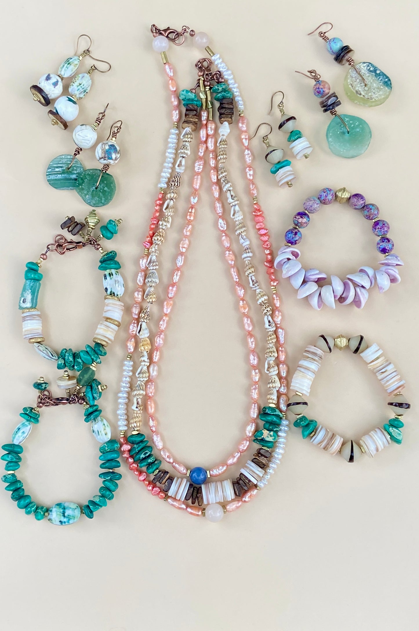 May Collab: Costal Boho Beauties Shells and Pearls