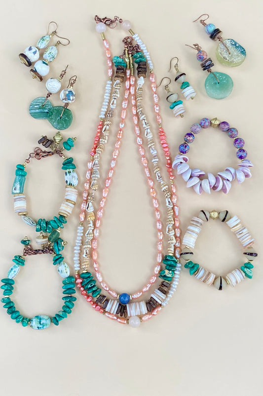 May Collab: Costal Boho Beauties Shells and Pearls