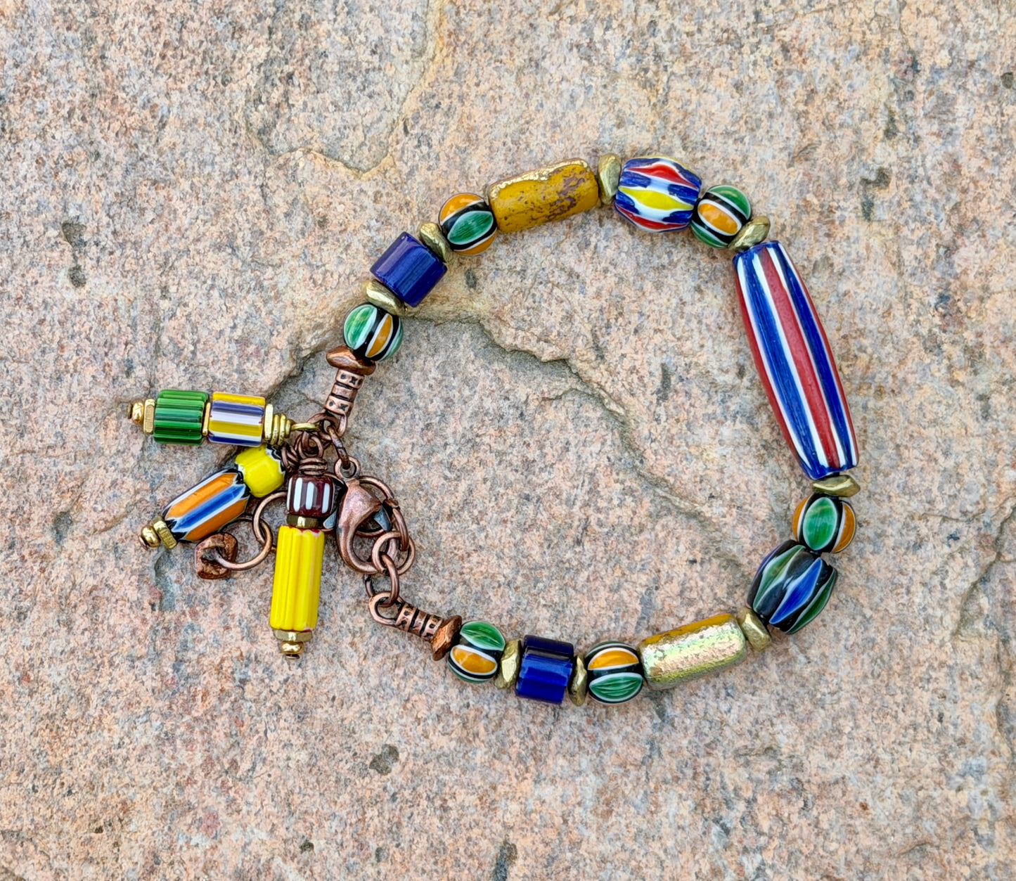 Multi Color Chevron Bracelet