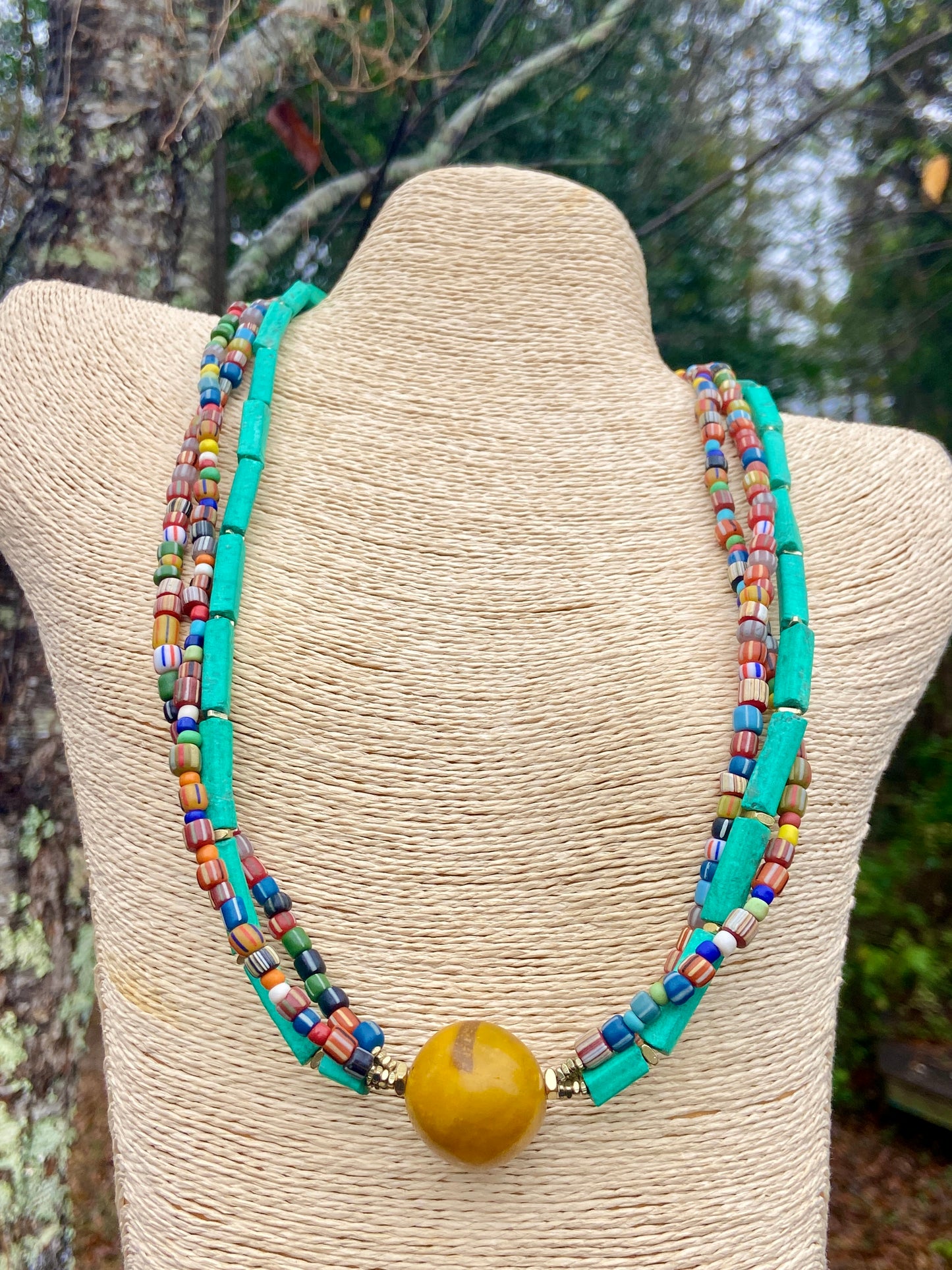 Global Festive Collab• Krobo Beads • Agate Gemstone • Karaga Beads • Horn Beads