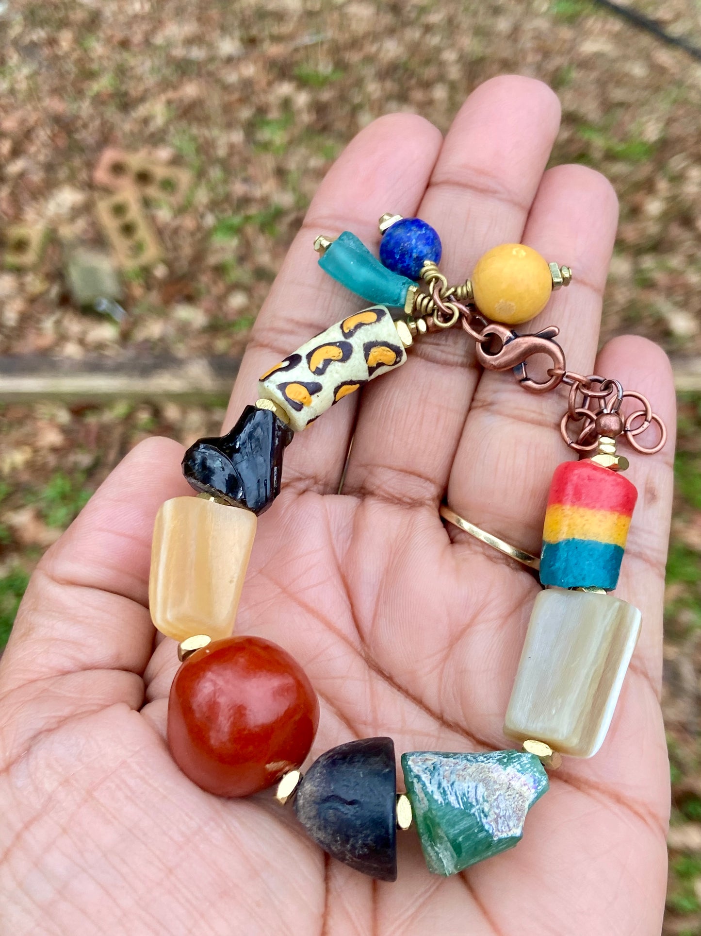 Global Festive Collab• Krobo Beads • Agate Gemstone • Karaga Beads • Horn Beads
