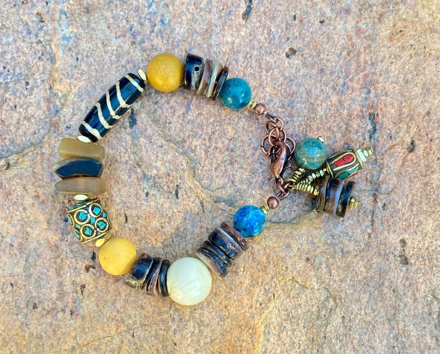 AfroBoho Mixed Media Bracelet