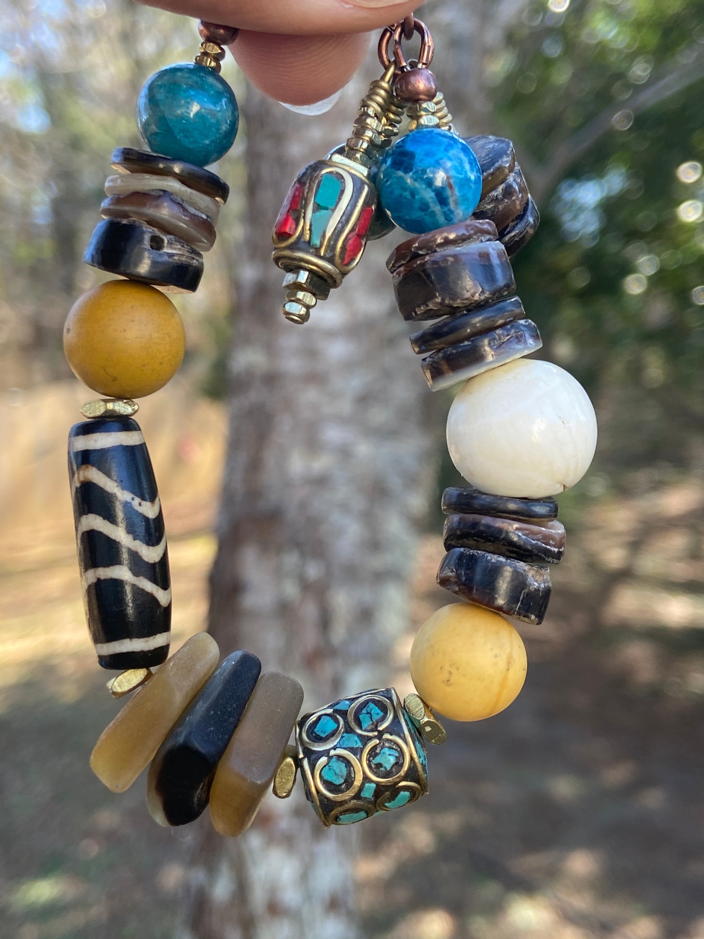 AfroBoho Mixed Media Bracelet