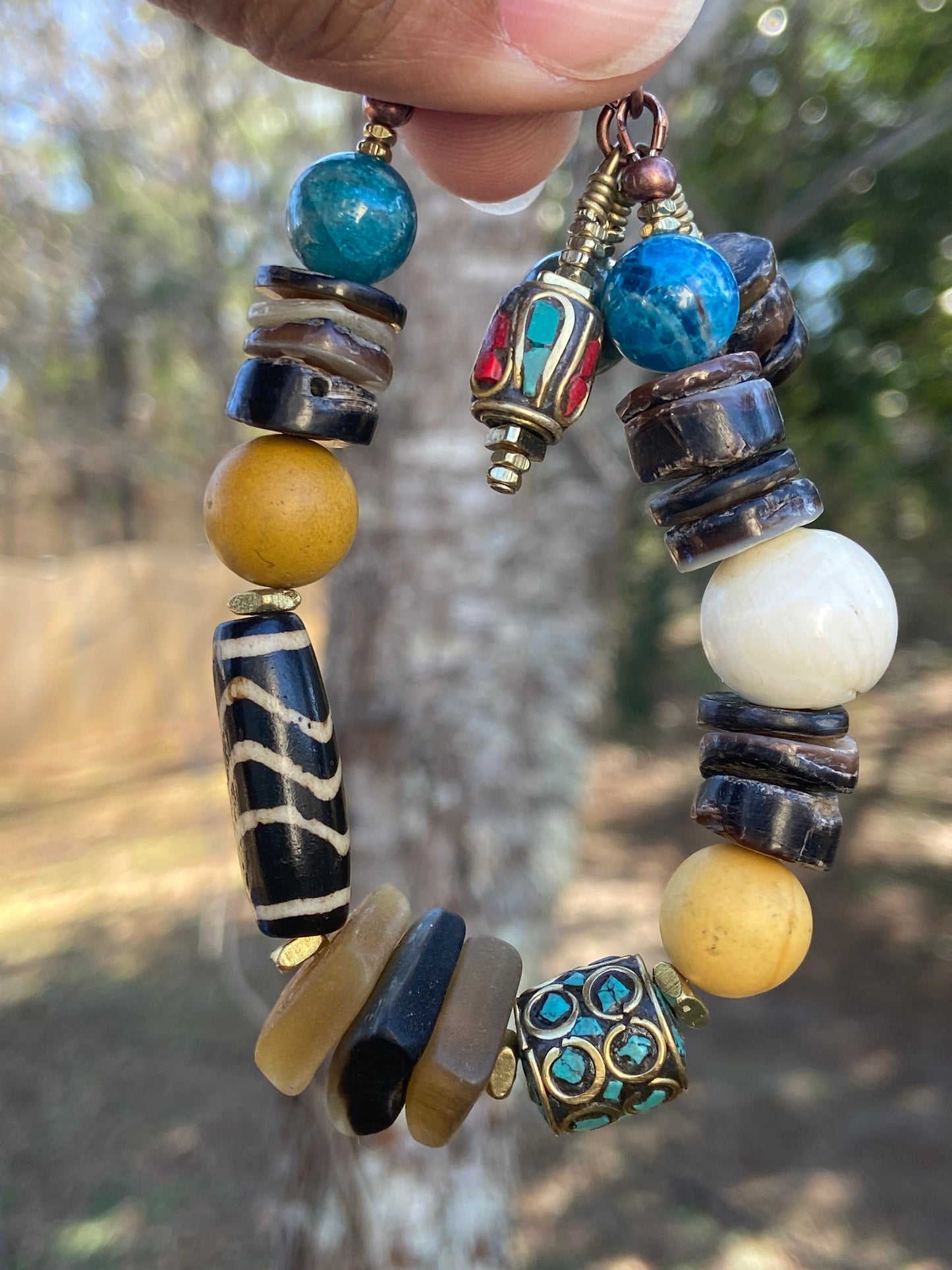 AfroBoho Mixed Media Bracelet