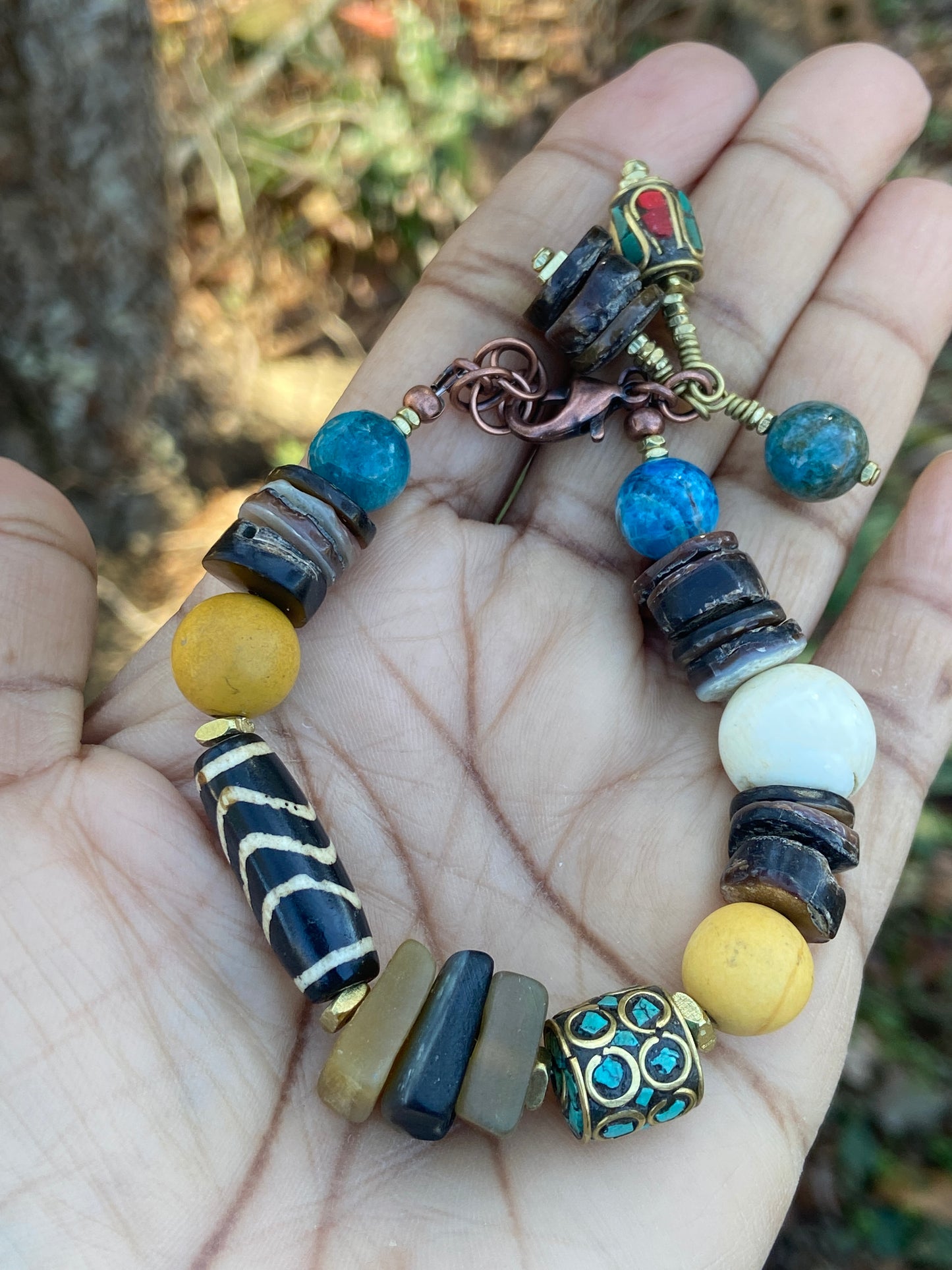 AfroBoho Mixed Media Bracelet