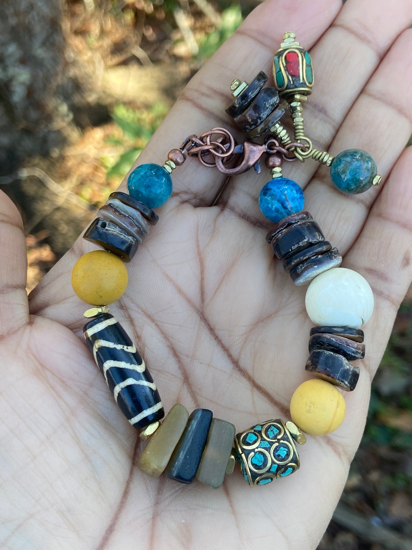 AfroBoho Mixed Media Bracelet