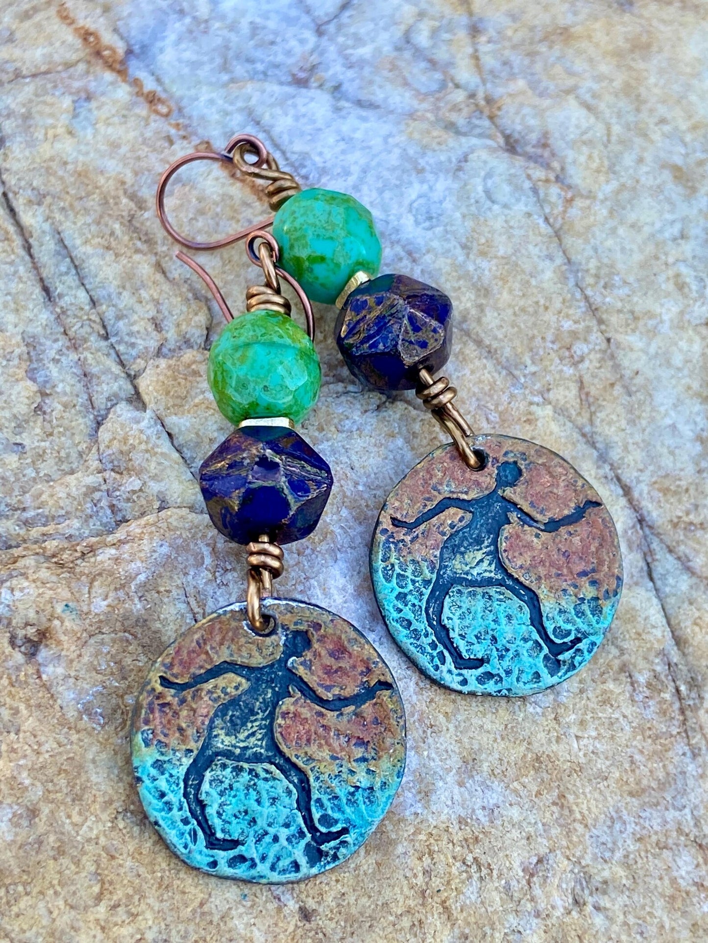 OOAK Orche Figure Charmed Earrings