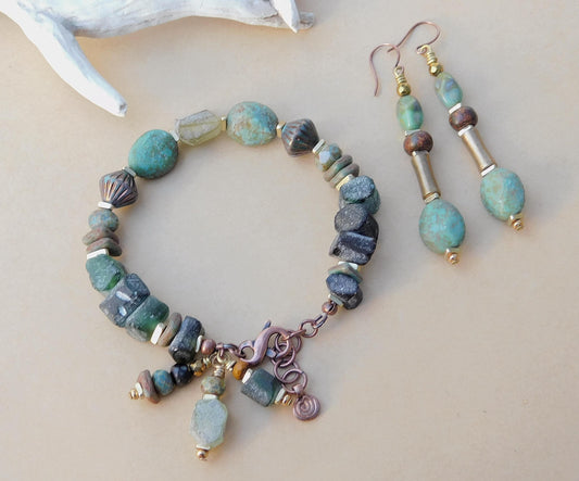 Rustic Roman Glass Bracelet