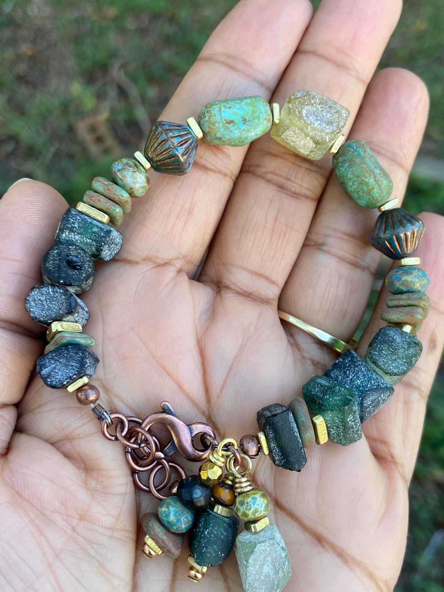 Rustic Roman Glass Bracelet