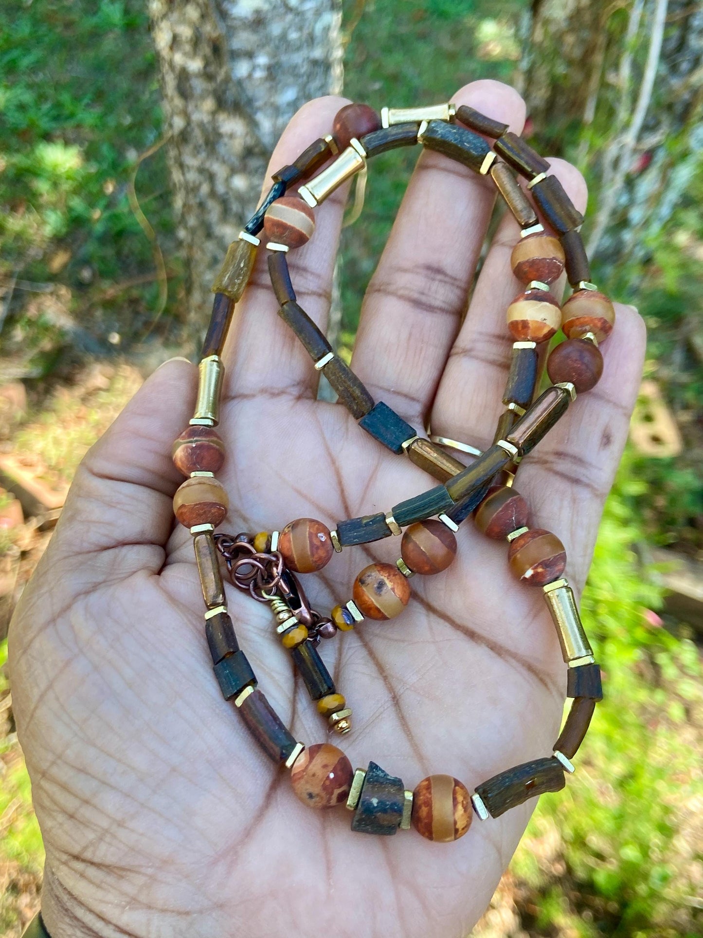 Pantone Color of the Year Mocha Mousse Necklace