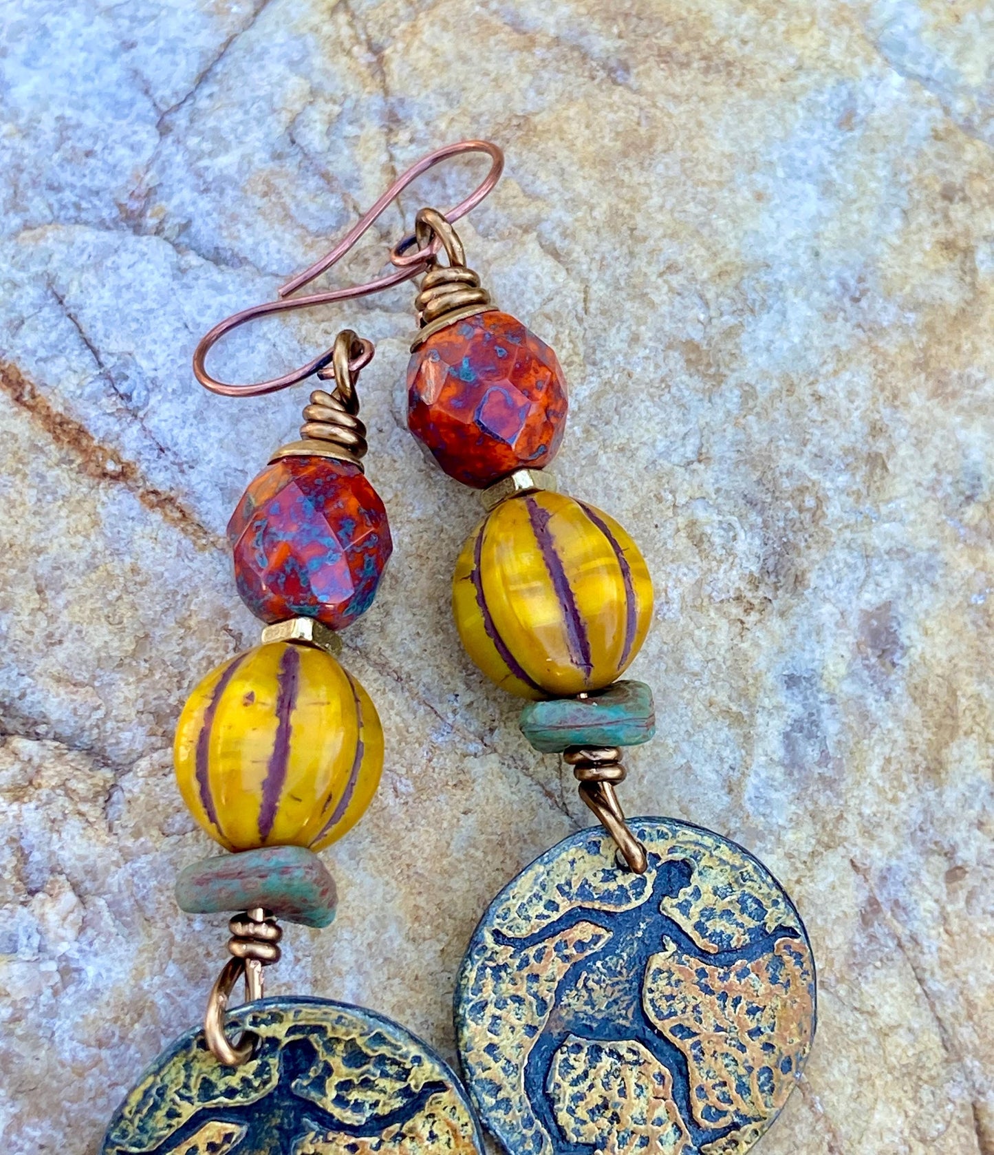 OOAK Orche Figure Charmed Earrings
