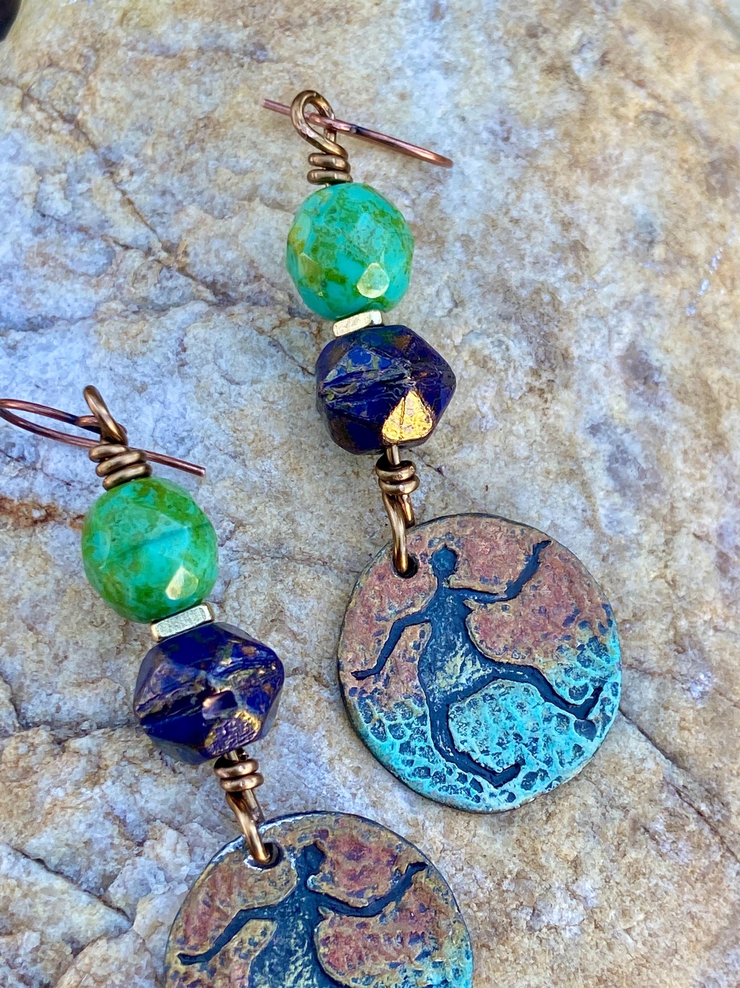 OOAK Orche Figure Charmed Earrings
