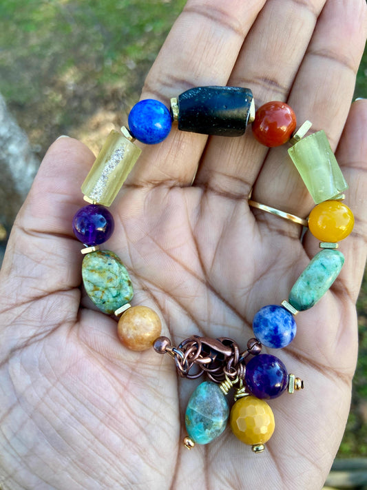 Chakra Gemstone Bracelet