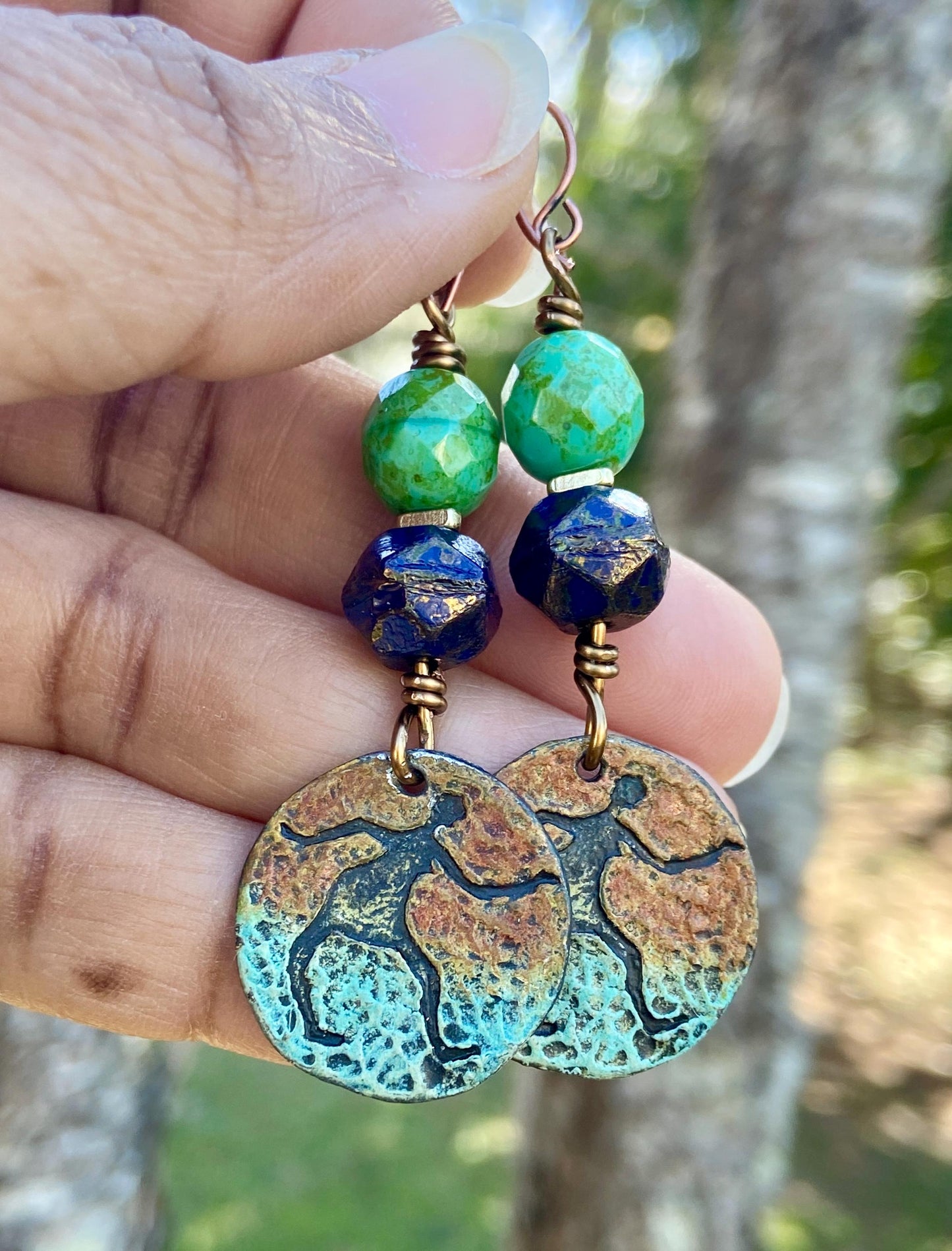 OOAK Orche Figure Charmed Earrings