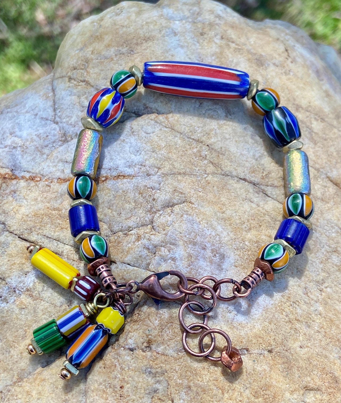 Multi Color Chevron Bracelet