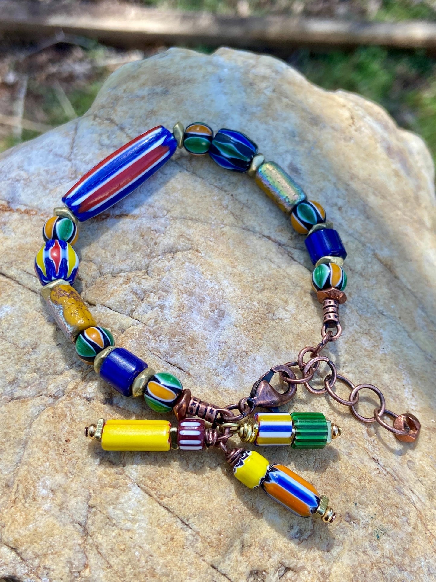 Multi Color Chevron Bracelet