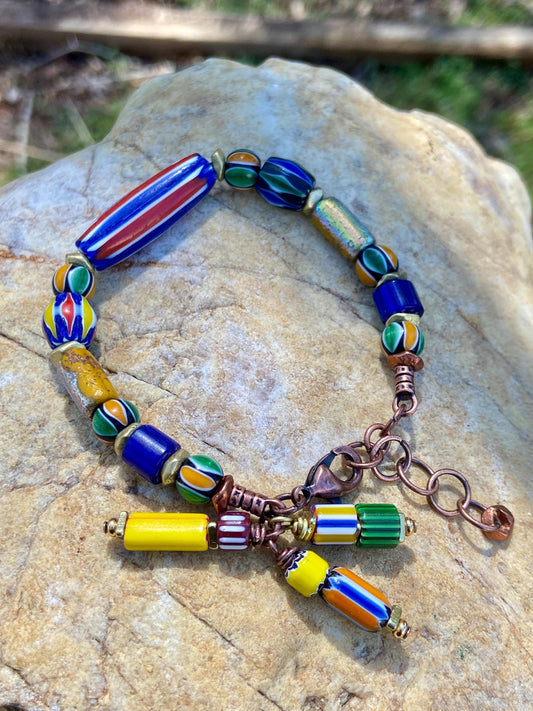 Multi Color Chevron Bracelet