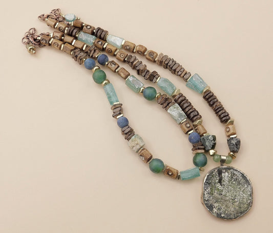Earthy Roman Glass Necklaces
