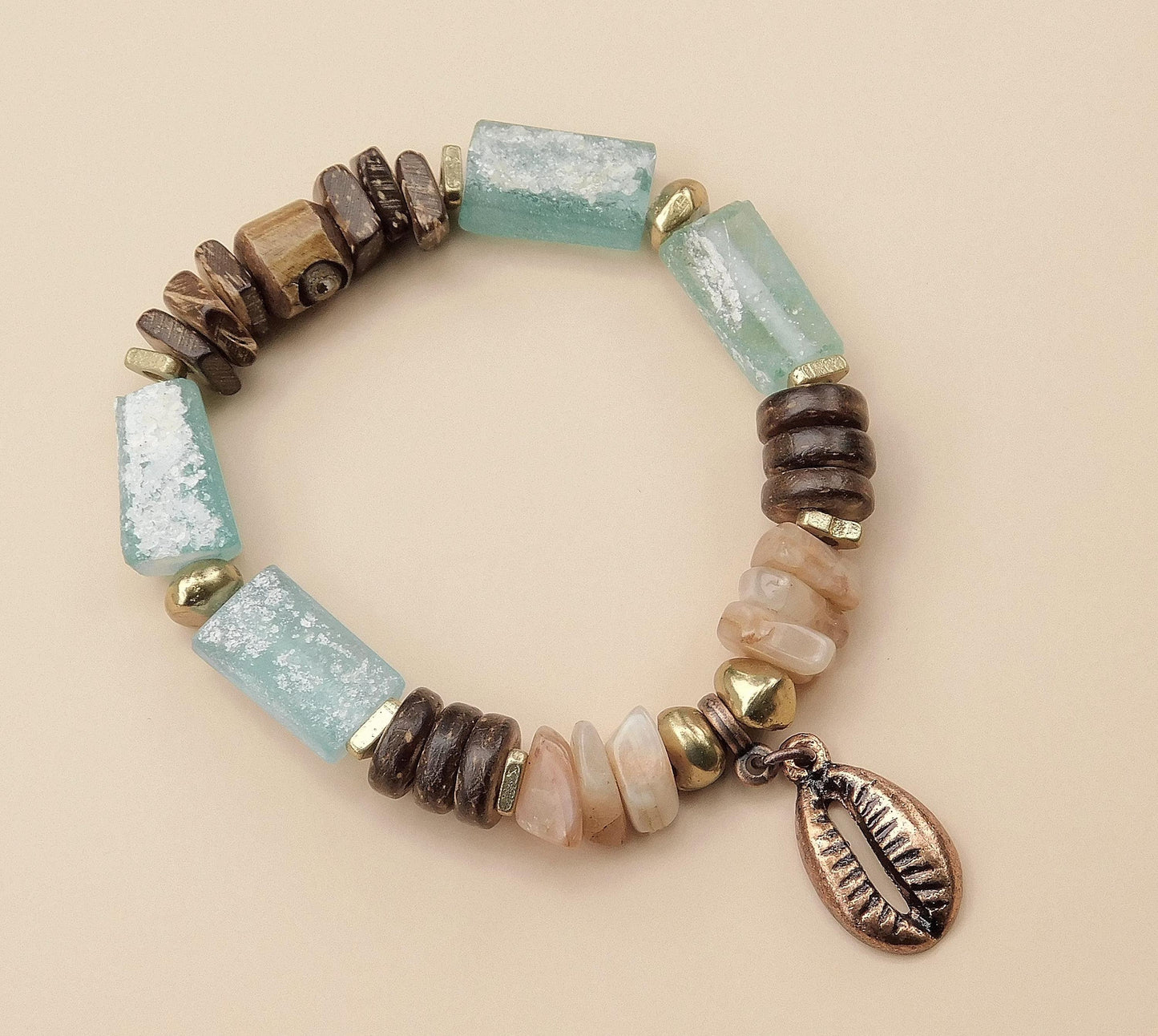 Earthy Roman Glass Bracelets
