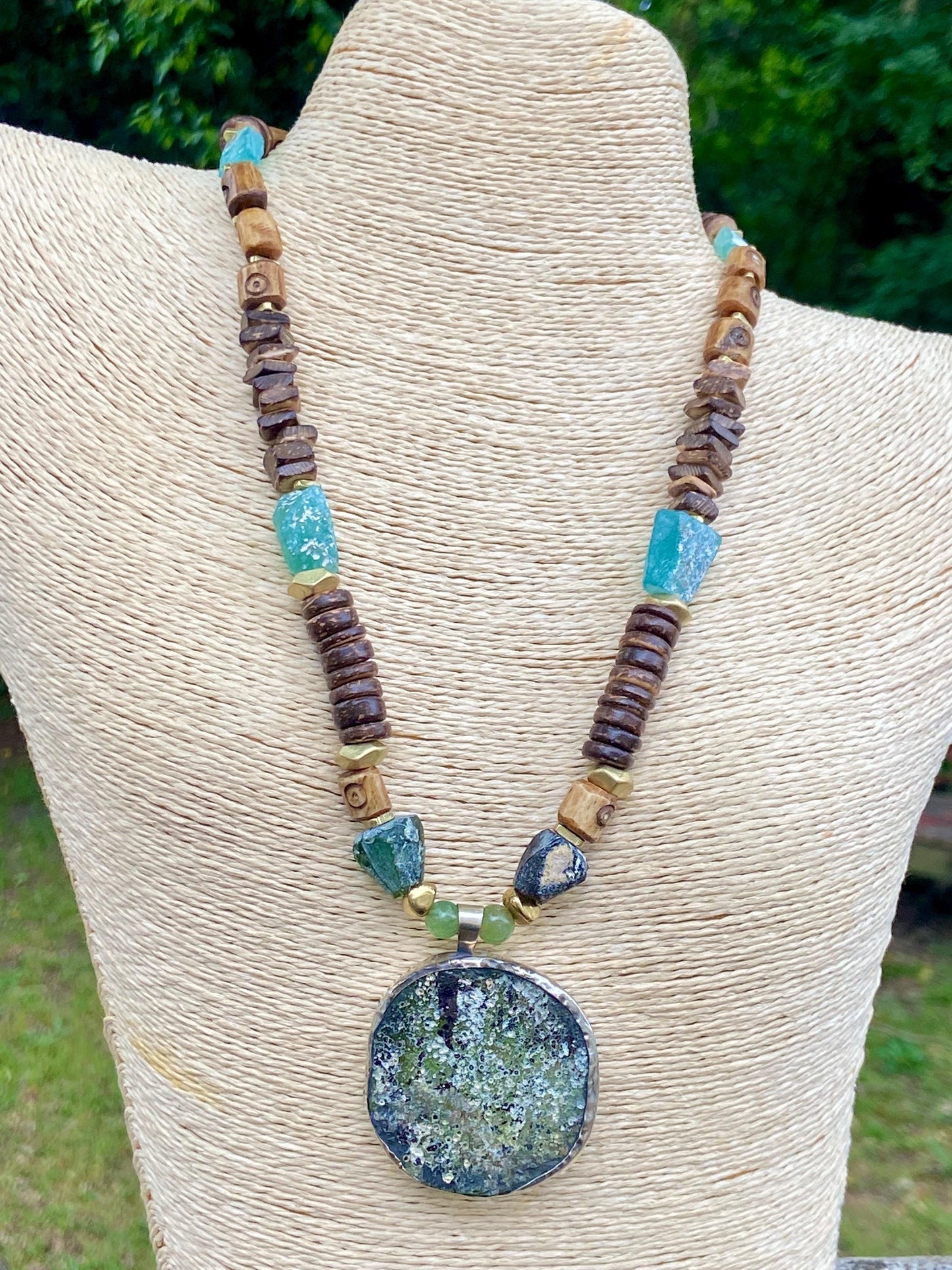 Earthy Roman Glass Necklaces