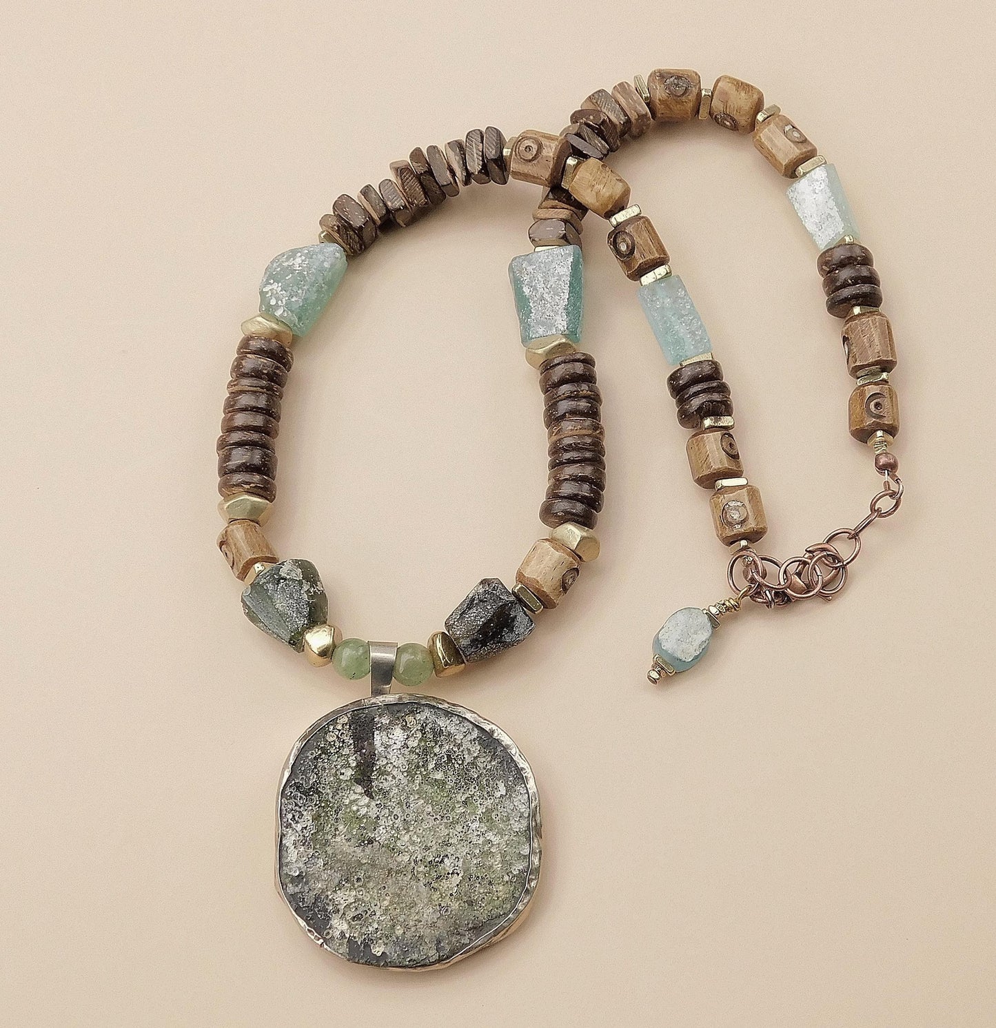 Earthy Roman Glass Necklaces