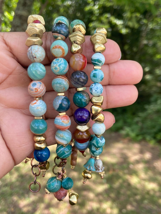 Agate Gemstone Bracelets