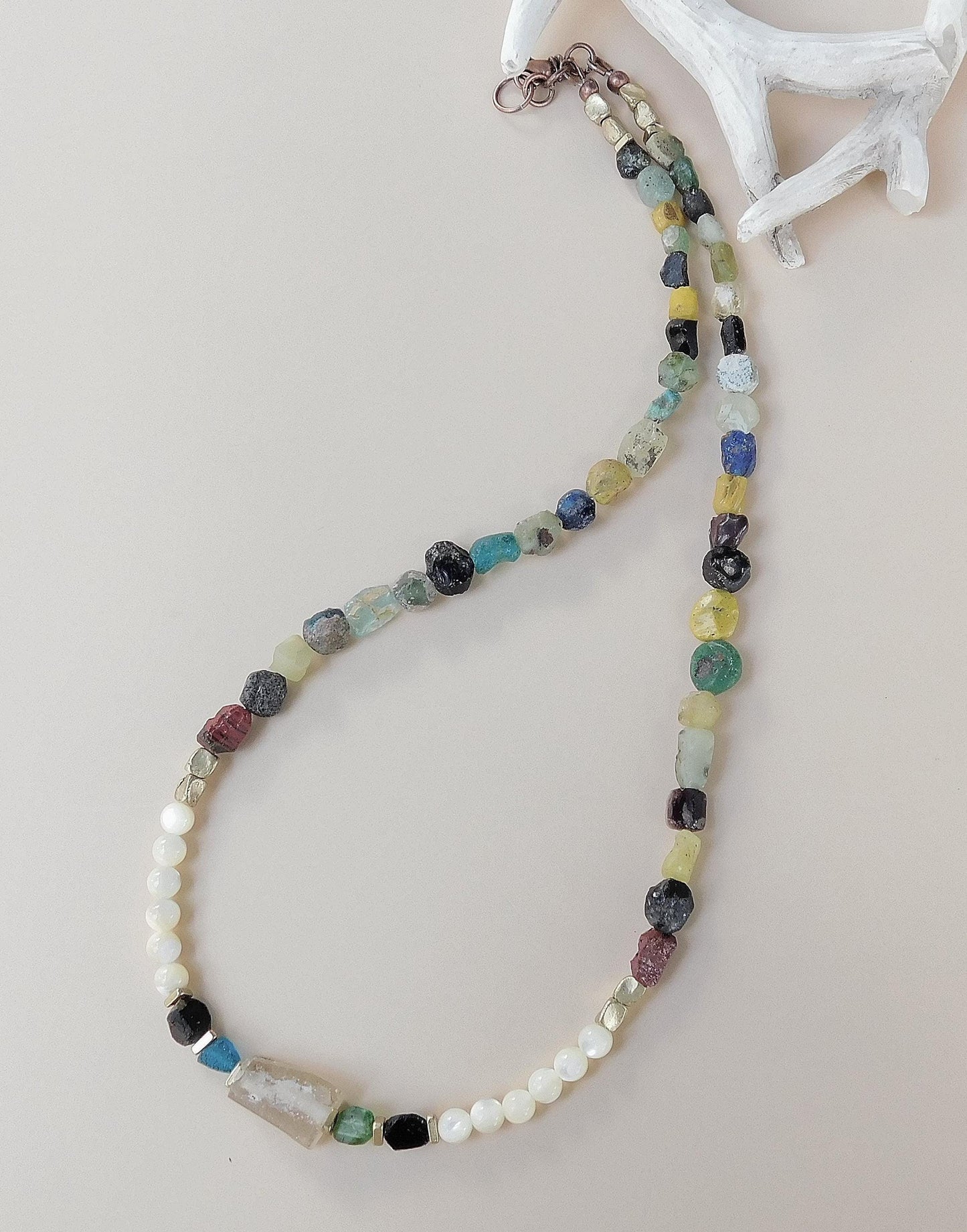 Multicolor Glass Gebre Necklace