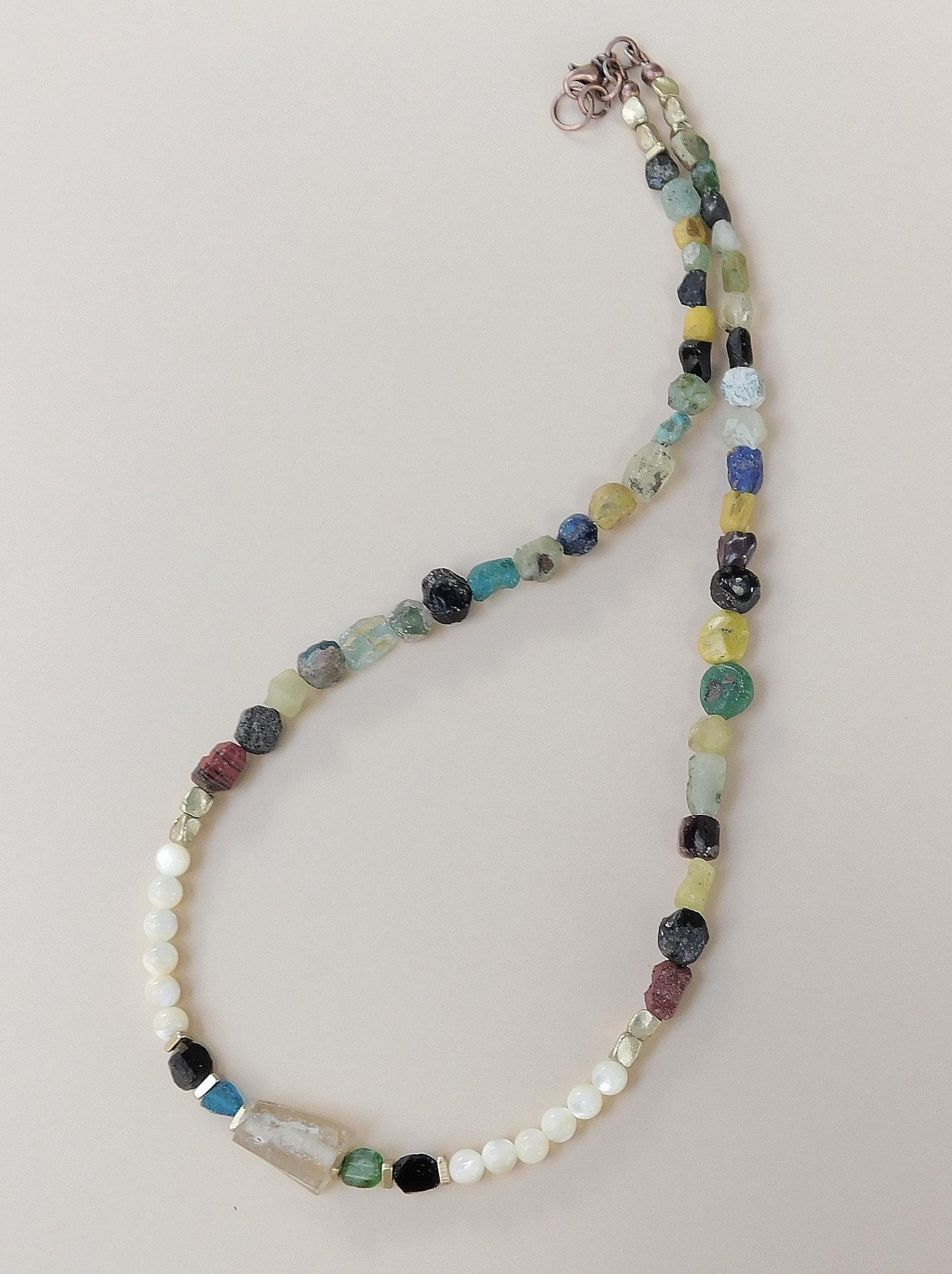 Multicolor Glass Gebre Necklace
