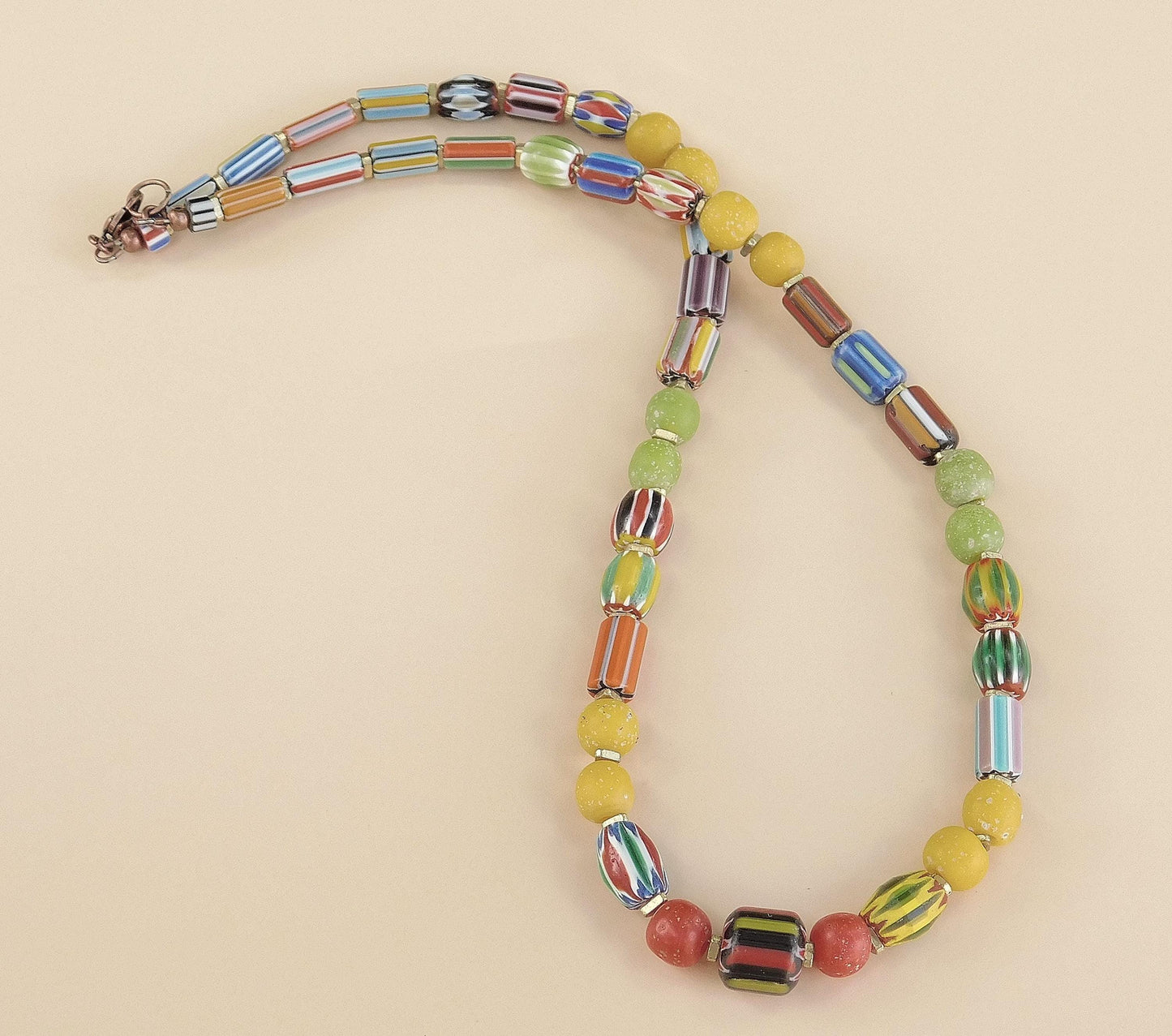 Afro Bohemian Vibes: Colorful Chevron Necklace