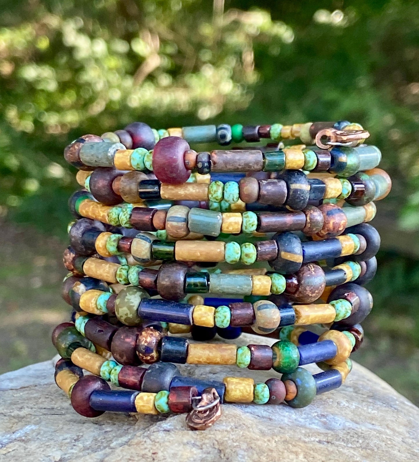 Matte and Aged Picasso Boho Bangle
