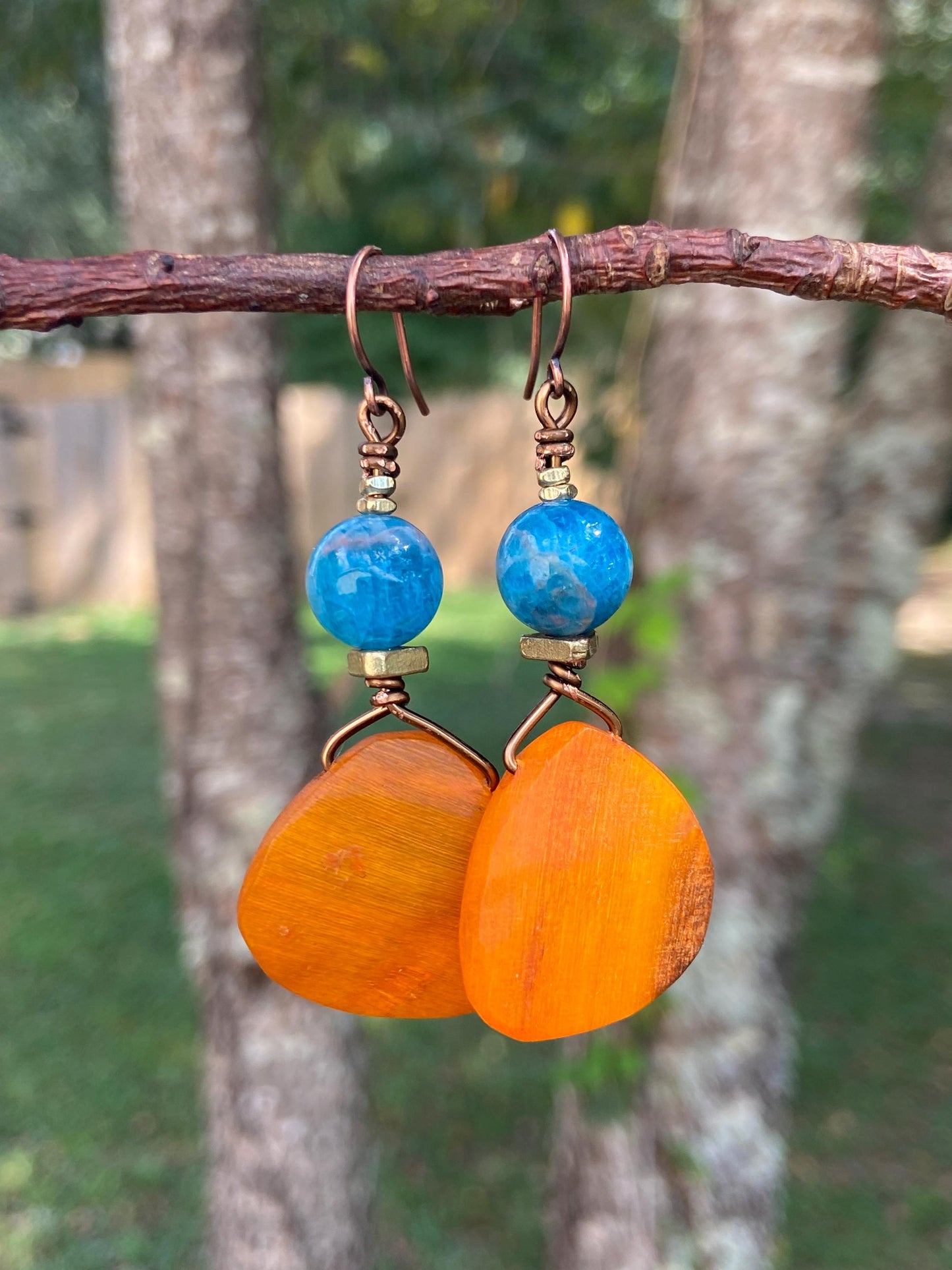 Turquoise and Saffron Color Moroccan Horn Medallion Collection
