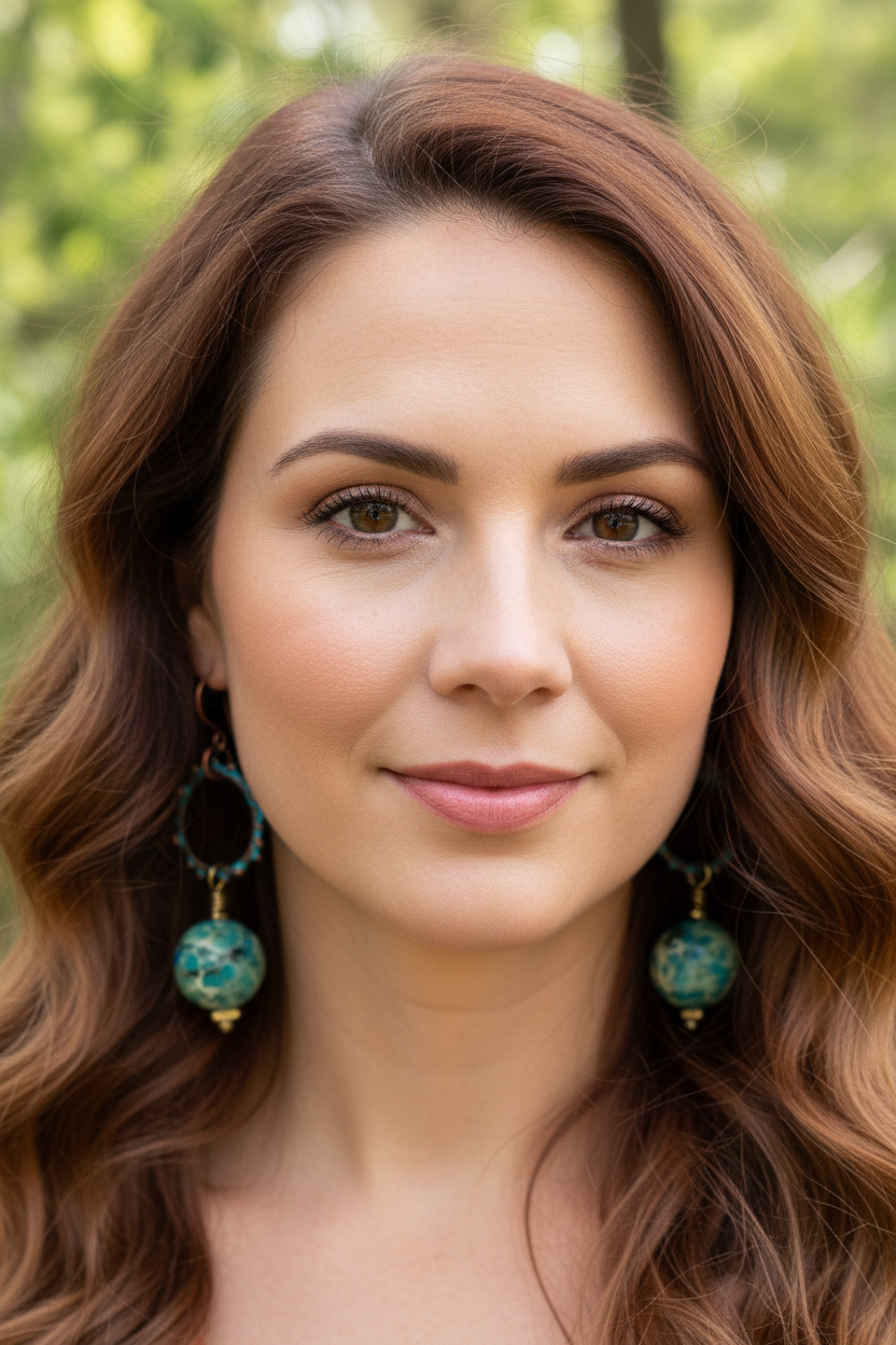 Turquoise Jasper Bracelet with Free Matching Earrings